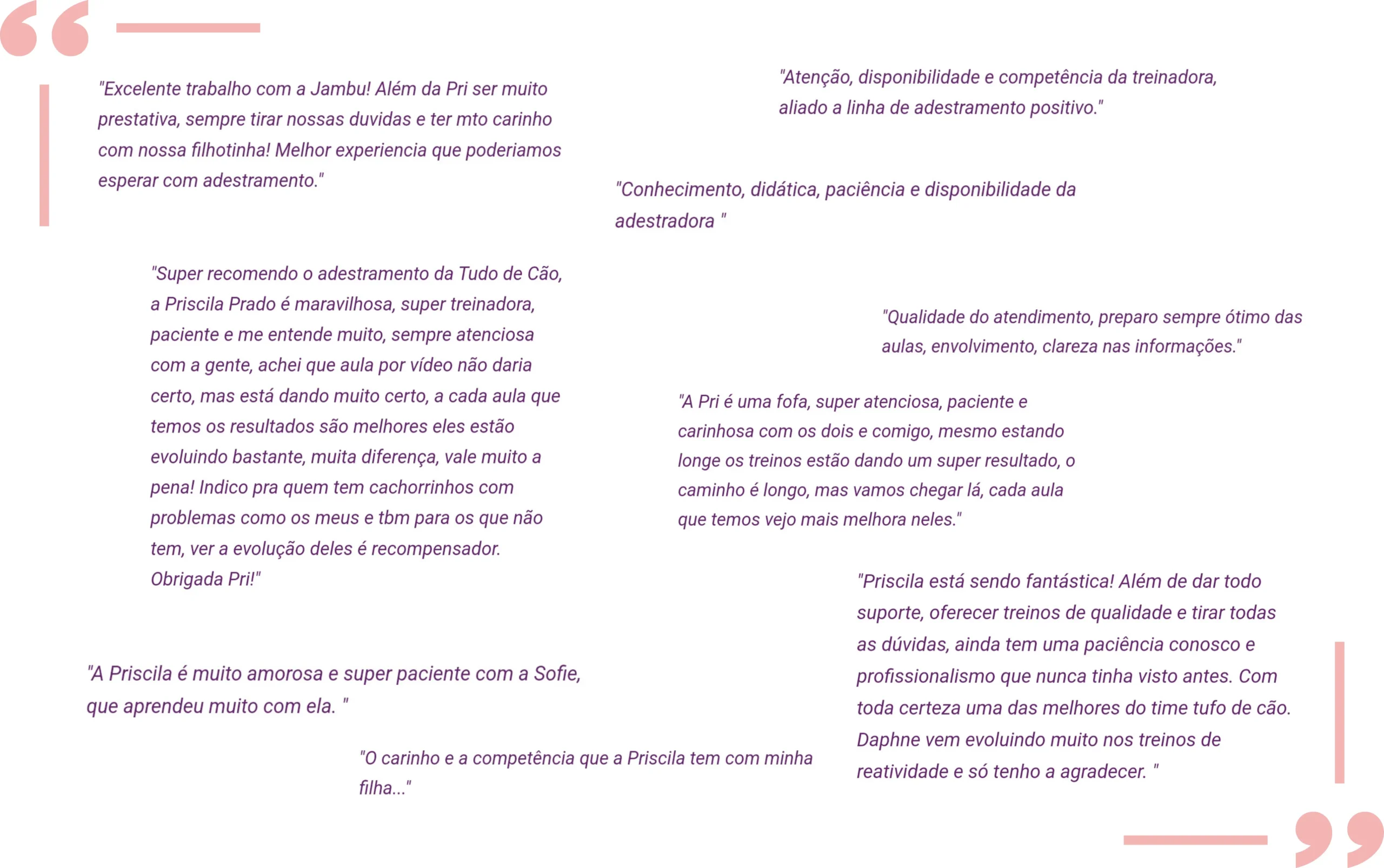 Depoimentos escritos