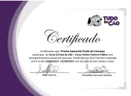 Certificado 03 - Formação Tudo de Cão